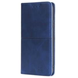 Kožené Pouzdro Folio Na Realme 12 Pro / 12 Pro Plus Retro Efekt