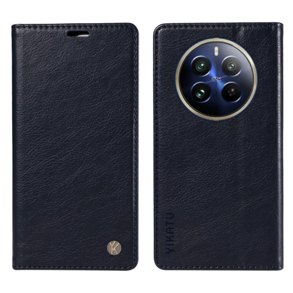 Kožené Pouzdro Folio Na Realme 12 Pro / 12 Pro Plus Yikatu