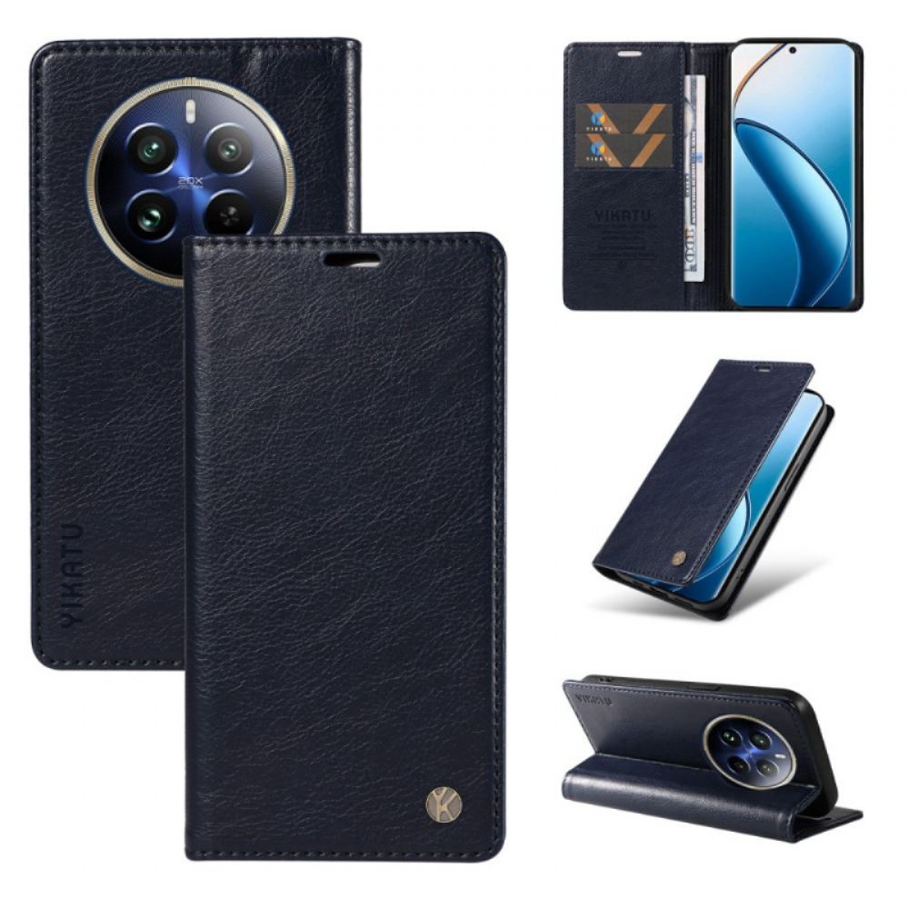 Kožené Pouzdro Folio Na Realme 12 Pro / 12 Pro Plus Yikatu