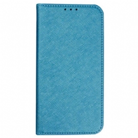 Kožené Pouzdro Folio Realme 12 Pro / 12 Pro Plus Křížová Textura