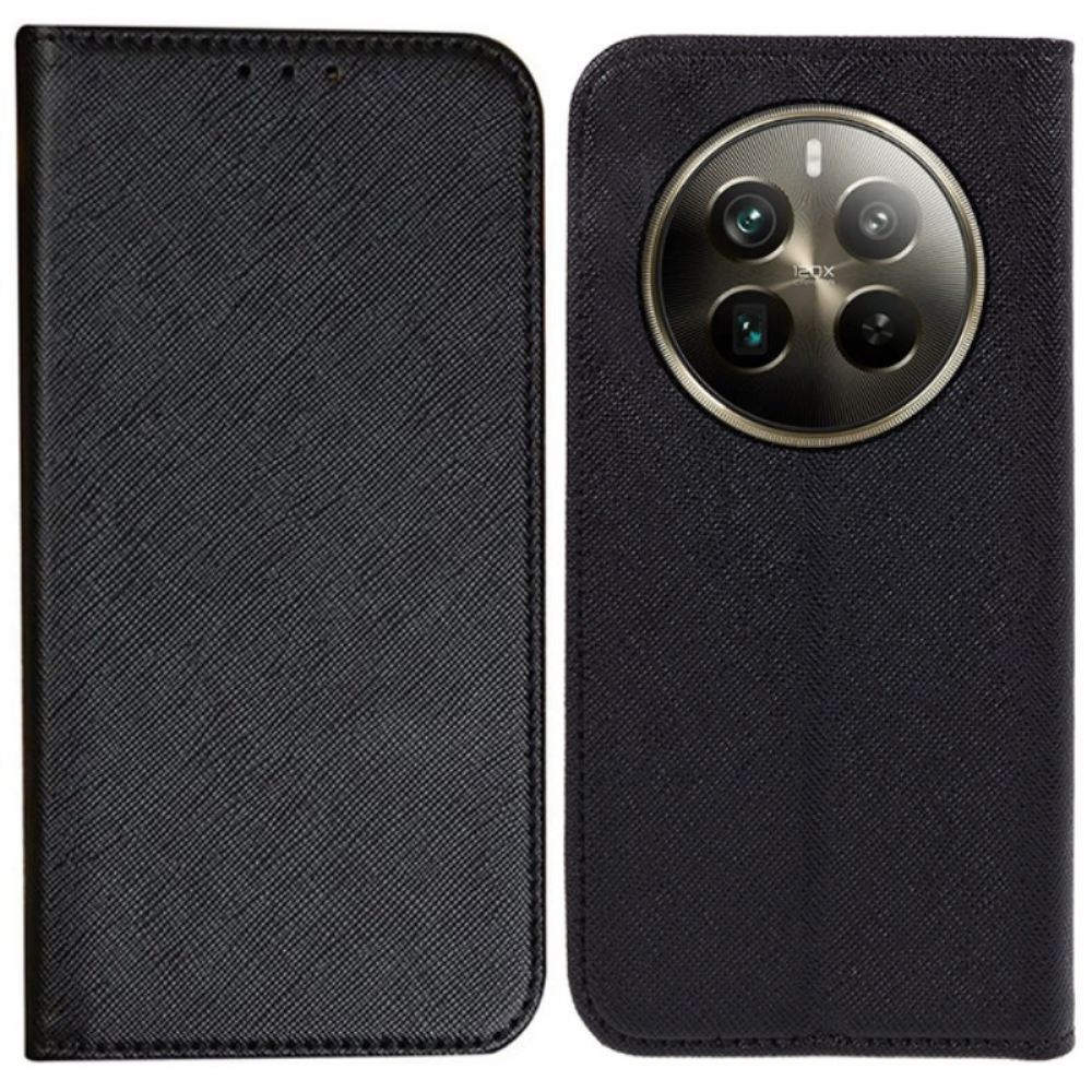 Kožené Pouzdro Folio Realme 12 Pro / 12 Pro Plus Křížová Textura