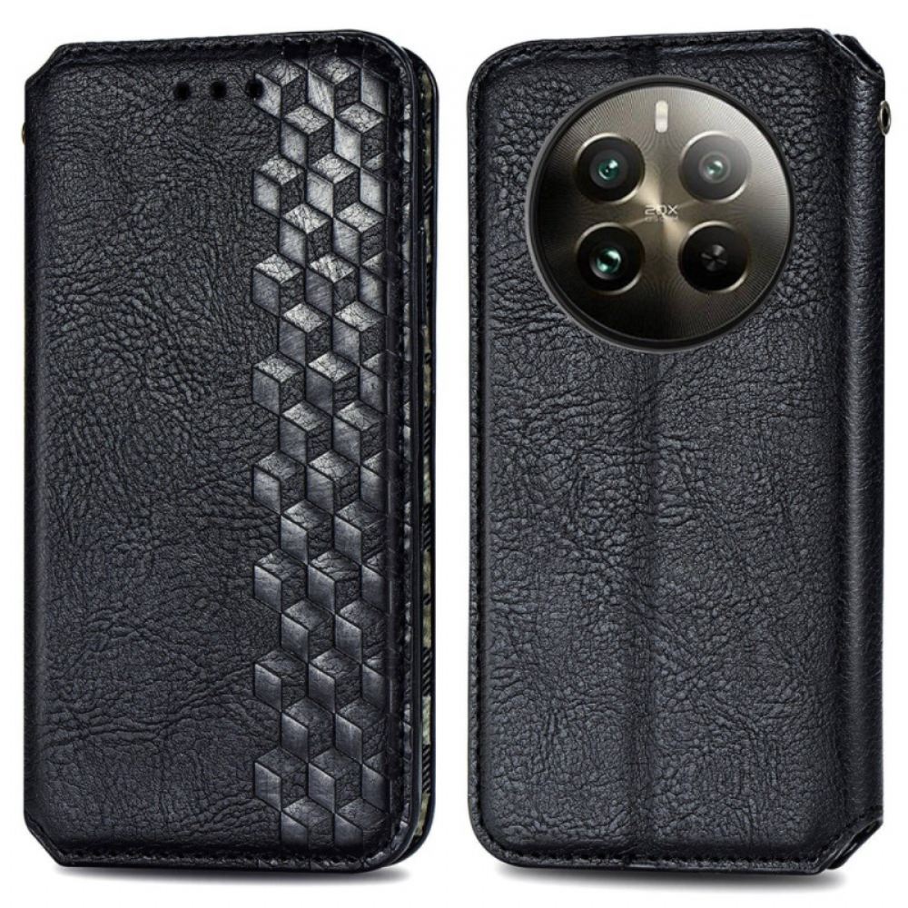 Kožené Pouzdro Folio Realme 12 Pro / 12 Pro Plus Vintage Frieze