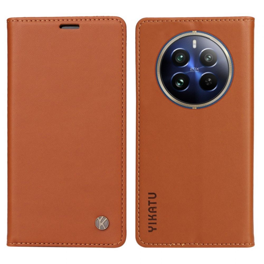 Kožené Pouzdro Realme 12 Pro / 12 Pro Plus Kryty Na Mobil Klasický Yikatu