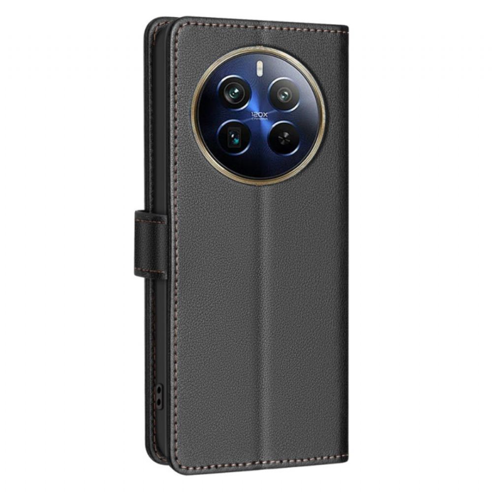 Kožený Kryt Realme 12 Pro / 12 Pro Plus Barva Binfen