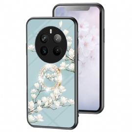 Kryt Na Realme 12 Pro / 12 Pro Plus Držák Na Květinový Prsten Z Tvrzeného Skla