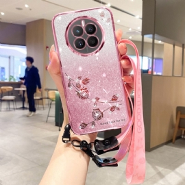 Kryt Realme 12 Pro / 12 Pro Plus Květiny A Sláma Kadem