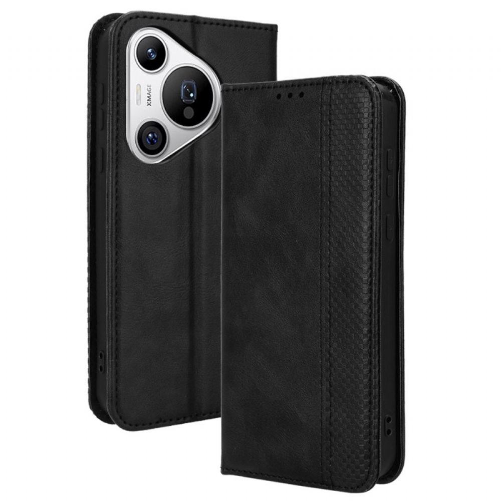 Kožené Pouzdro Folio Na Huawei Pura 70 Retro