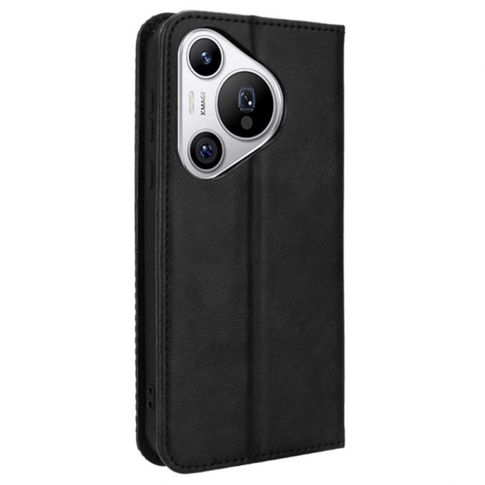 Kožené Pouzdro Folio Na Huawei Pura 70 Retro