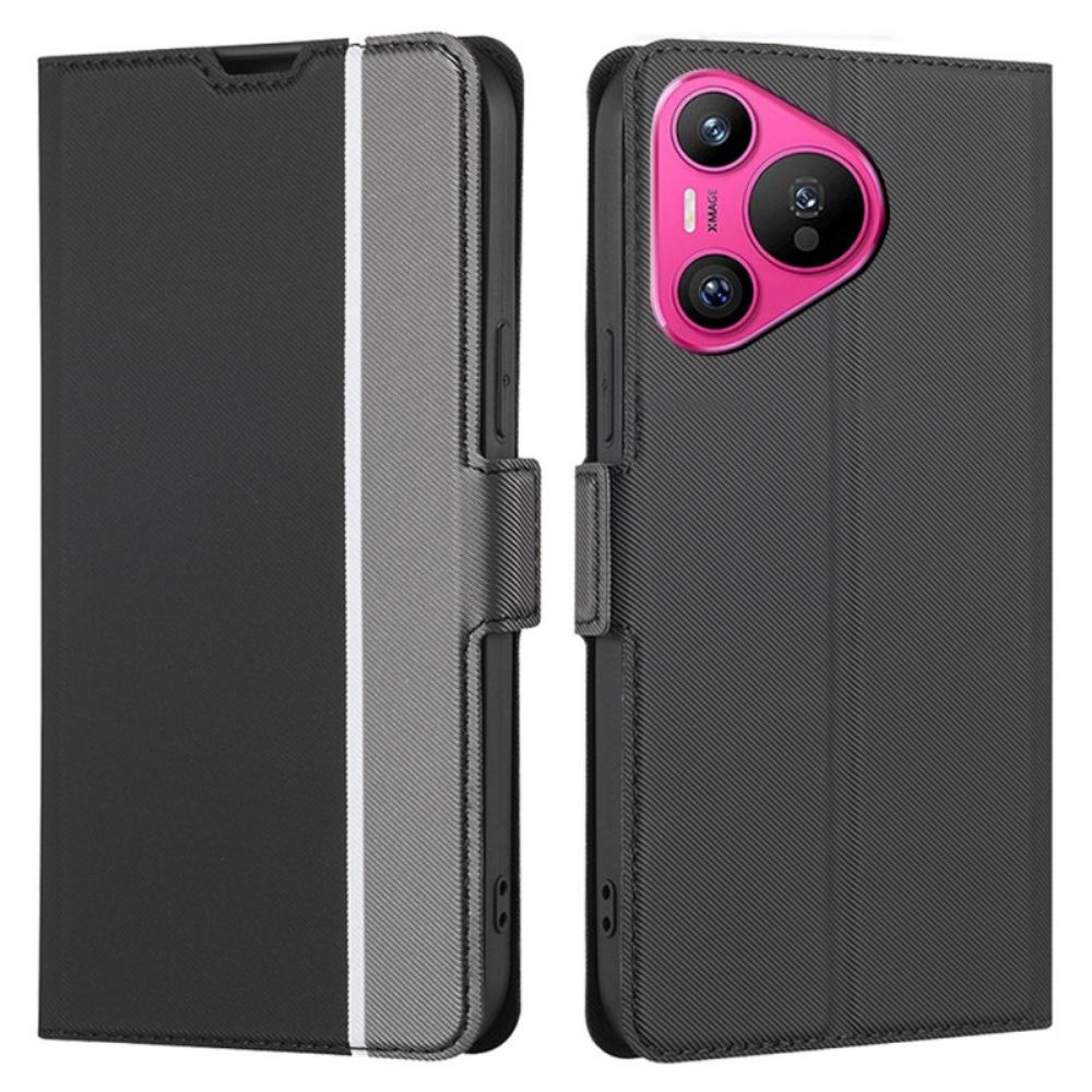 Kožený Kryt Huawei Pura 70 Držitel Karty
