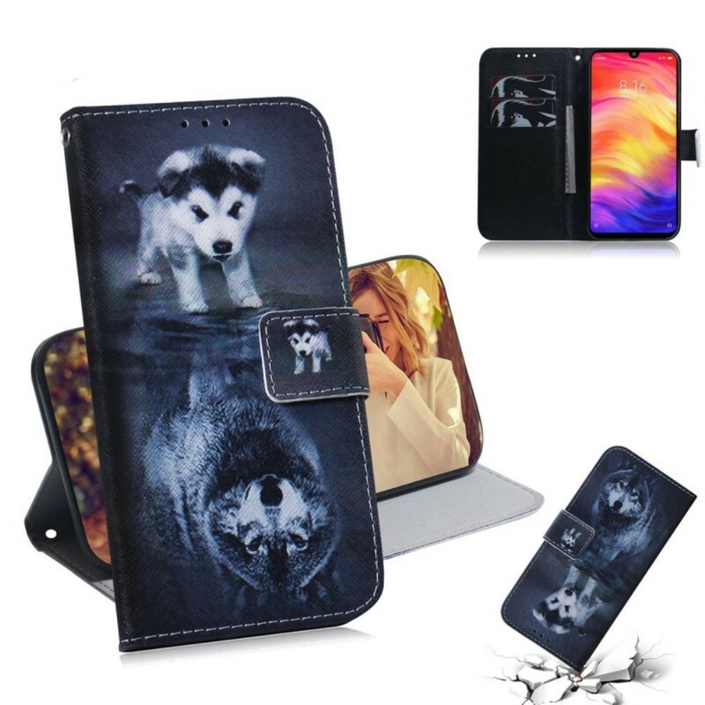 Flipové Pouzdro Na Xiaomi Redmi Note 7 Ernesto Vlk