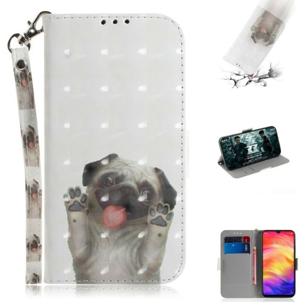 Flipové Pouzdro Na Xiaomi Redmi Note 7 Na Lana Love My Dog Tanga