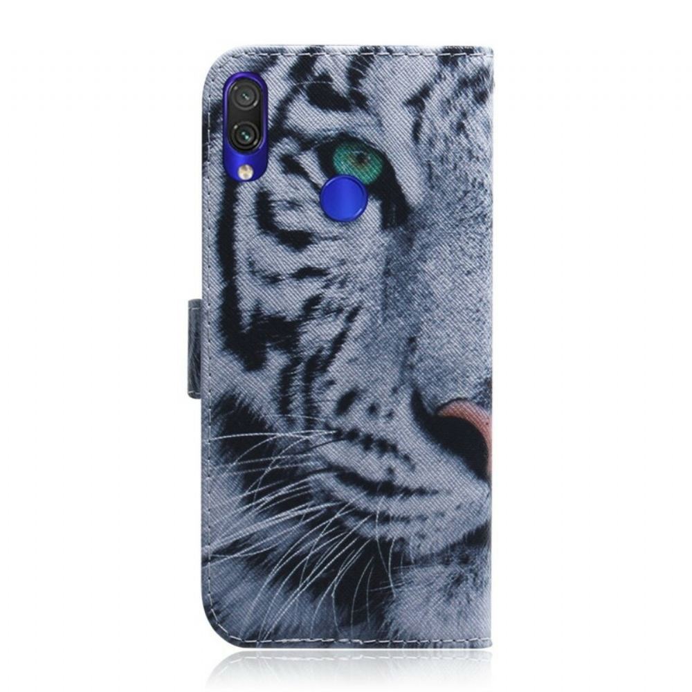 Flipové Pouzdro Na Xiaomi Redmi Note 7 Tygří Obličej