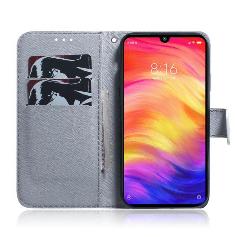 Flipové Pouzdro Na Xiaomi Redmi Note 7 Tygří Obličej
