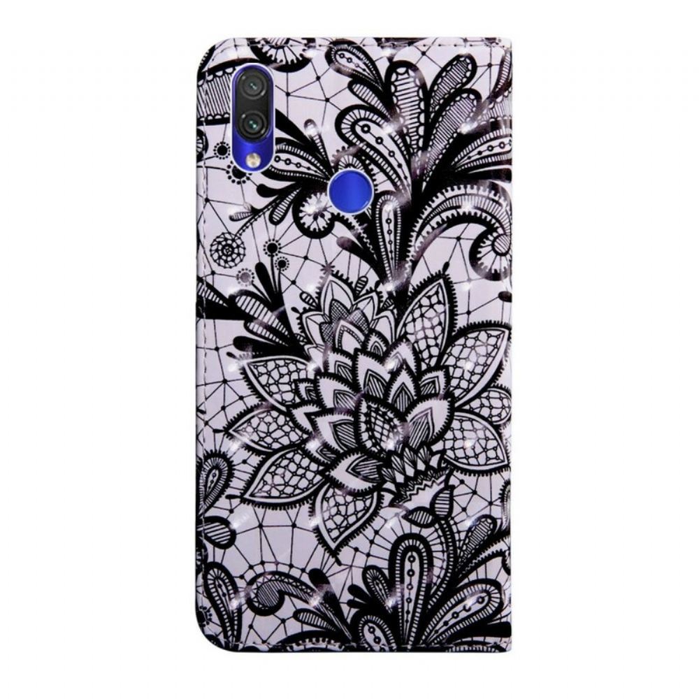 Flipové Pouzdro Na Xiaomi Redmi Note 7 Úplně Krajka