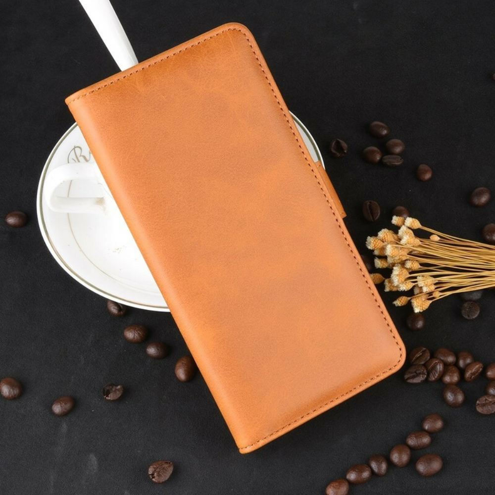 Kožené Pouzdro Na Xiaomi Redmi Note 7 Flipové Pouzdro Dvojitá Klapka