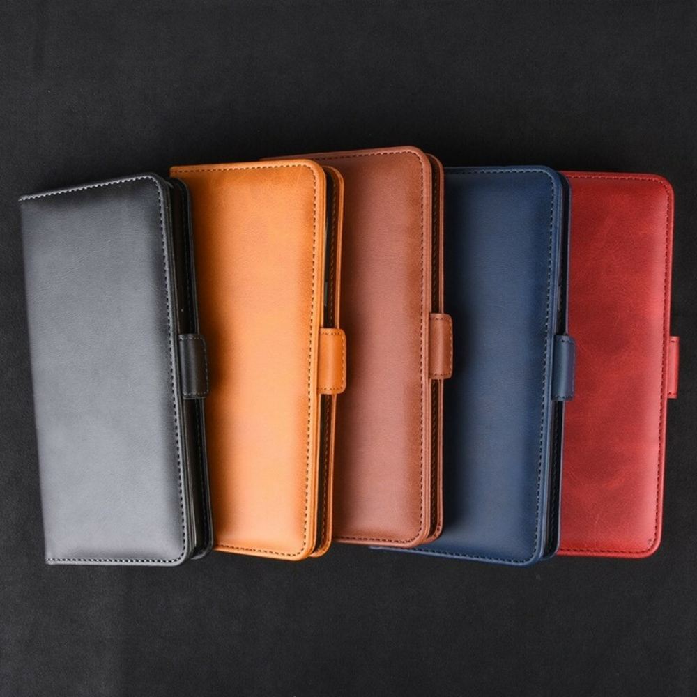 Kožené Pouzdro Na Xiaomi Redmi Note 7 Flipové Pouzdro Dvojitá Klapka