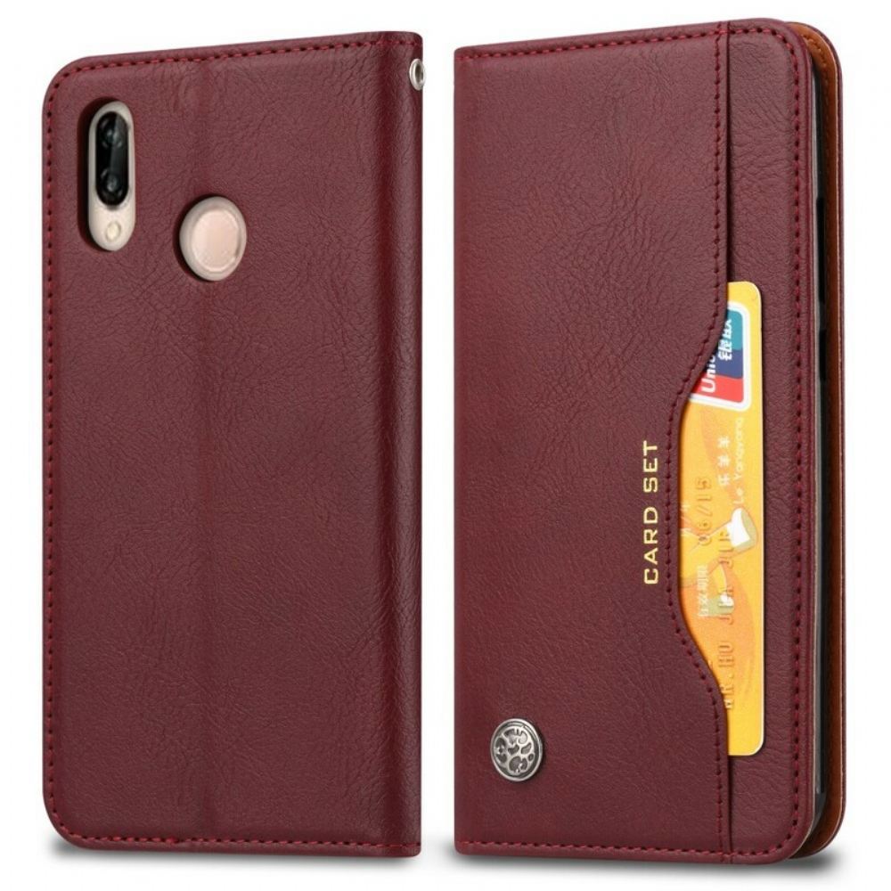 Kryty Na Mobil Na Xiaomi Redmi Note 7 Flipové Pouzdro Držák Karet Z Umělé Kůže