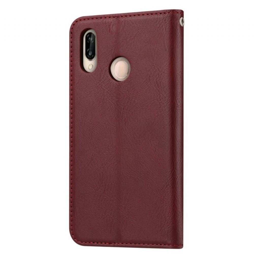 Kryty Na Mobil Na Xiaomi Redmi Note 7 Flipové Pouzdro Držák Karet Z Umělé Kůže
