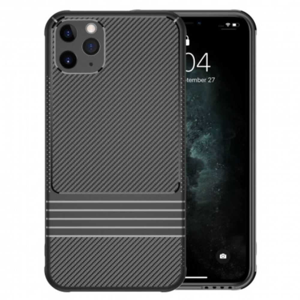 Kryt Na iPhone 11 Pro Max Uhlíkové Vlákno Leeu