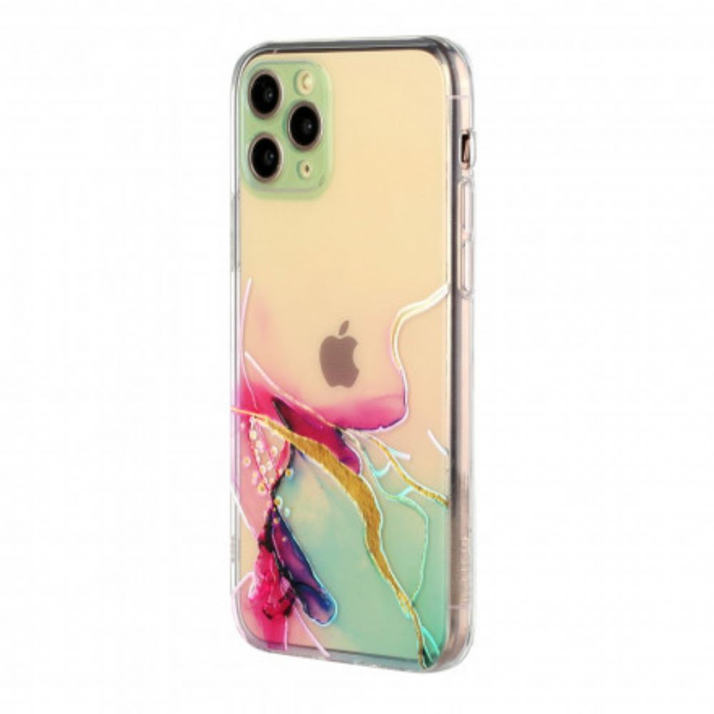 Kryt Na iPhone 11 Pro Max Umělecký Pružný Silikon
