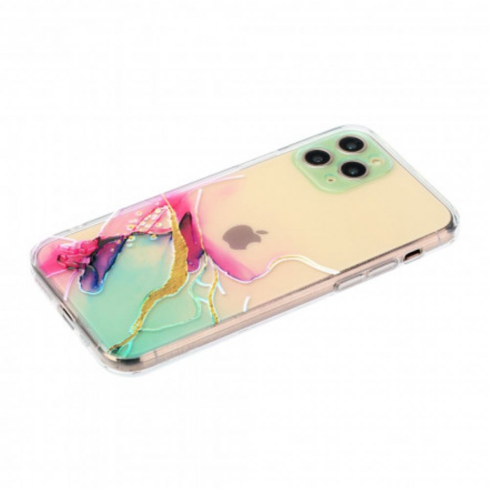 Kryt Na iPhone 11 Pro Max Umělecký Pružný Silikon
