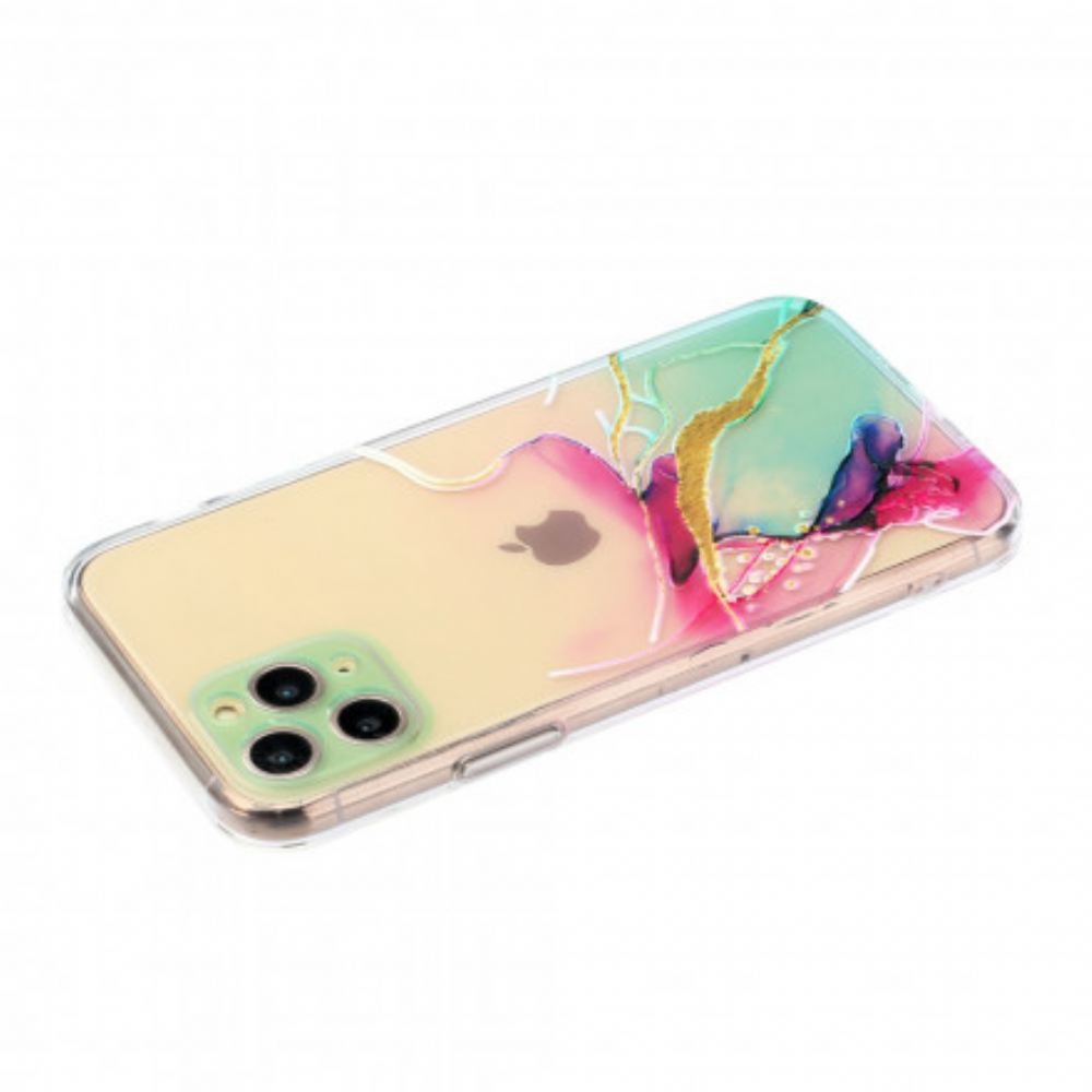 Kryt Na iPhone 11 Pro Max Umělecký Pružný Silikon