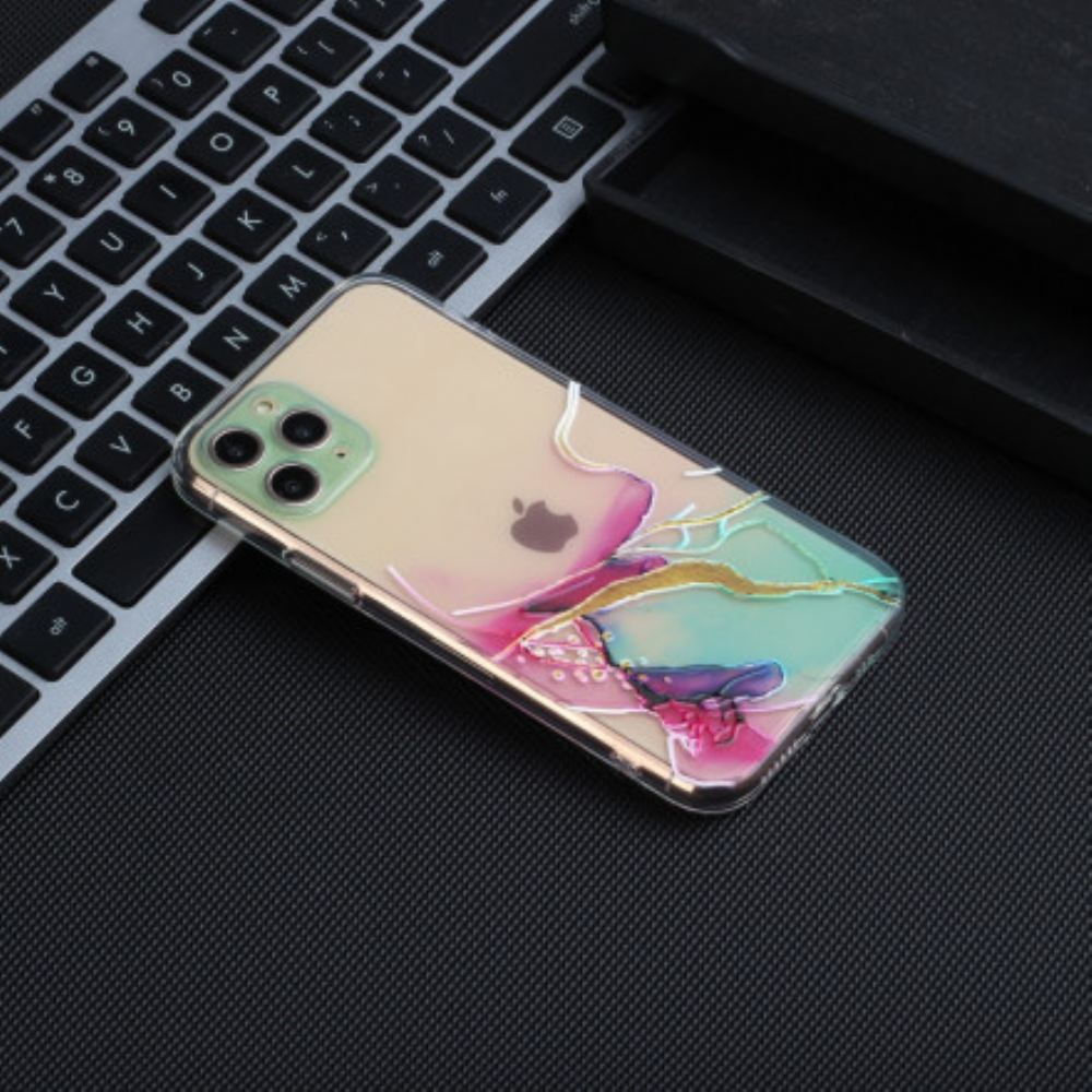 Kryt Na iPhone 11 Pro Max Umělecký Pružný Silikon