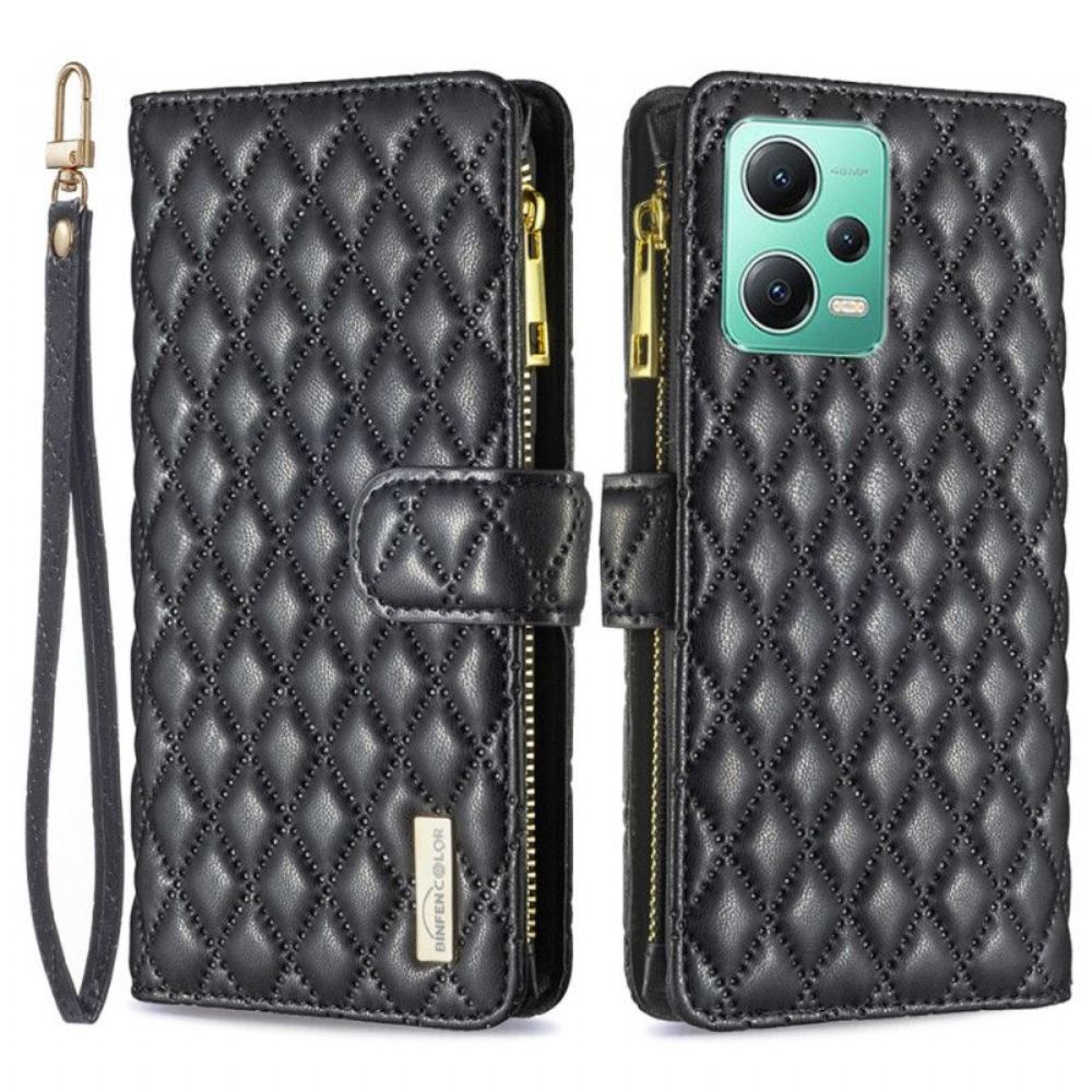 Flipové Pouzdro Na Xiaomi Redmi Note 12 5G Binfen Barevný Styl Prošívané