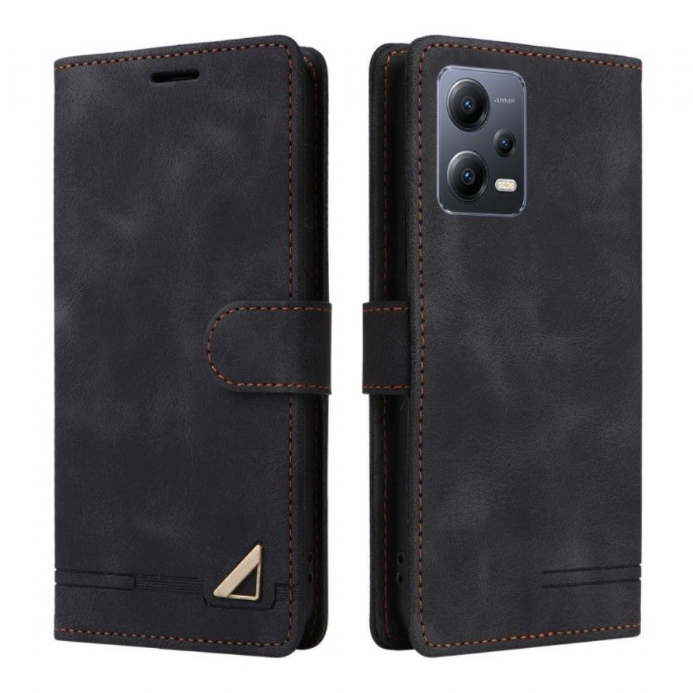 Flipové Pouzdro Na Xiaomi Redmi Note 12 5G Kožený Styling