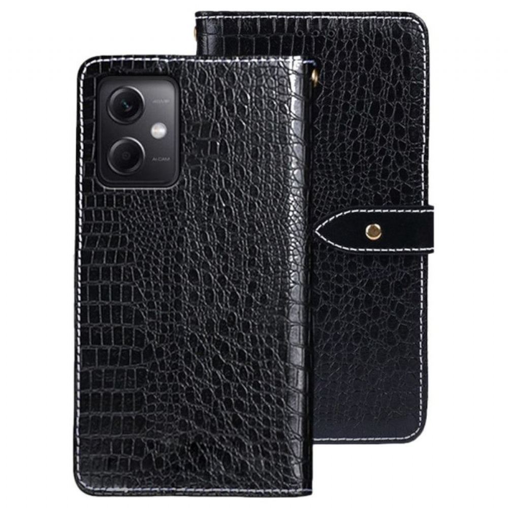 Flipové Pouzdro Na Xiaomi Redmi Note 12 5G Krokodýl Idewei