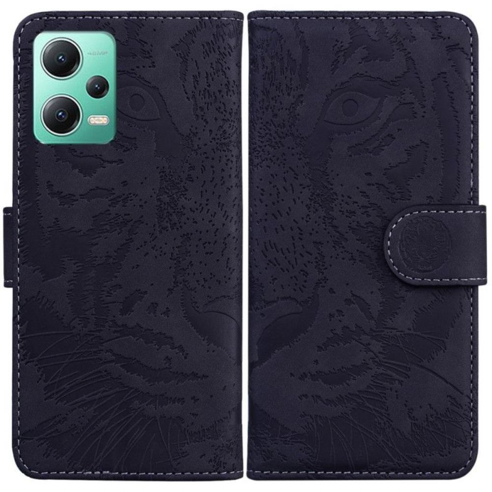 Flipové Pouzdro Na Xiaomi Redmi Note 12 5G Tygří Stopa