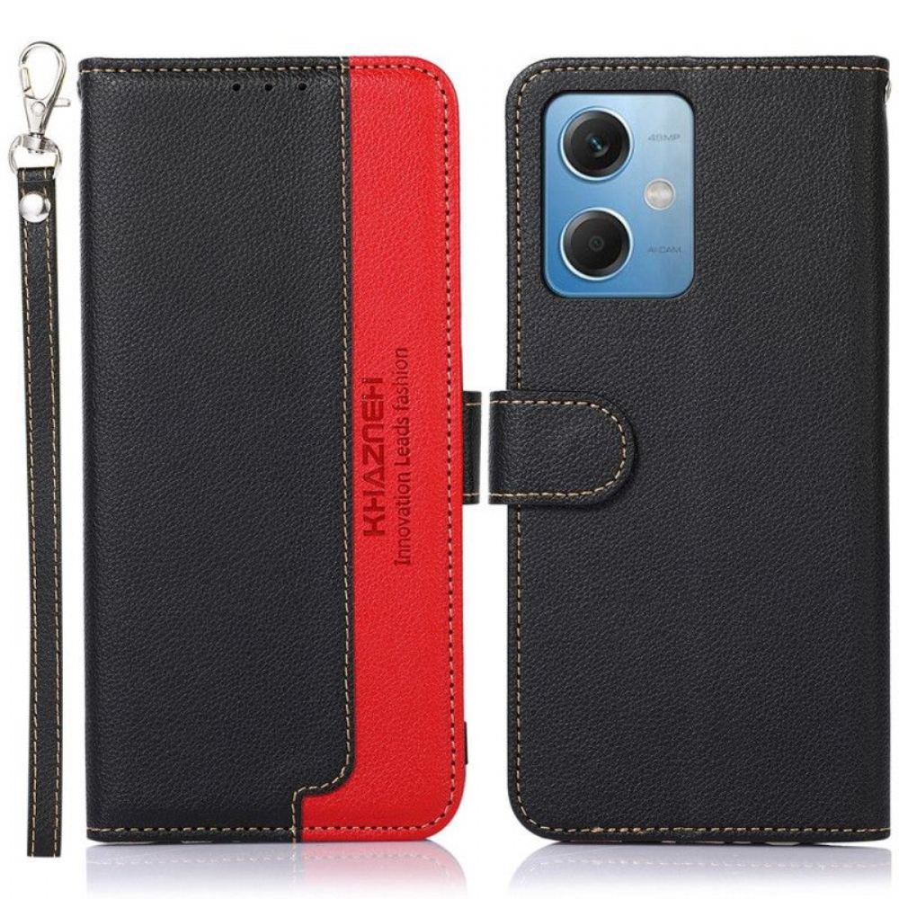 Kožené Pouzdro Na Xiaomi Redmi Note 12 5G Rfid Khazneh