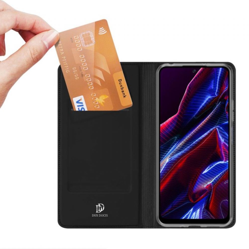 Kryty Na Mobil Na Xiaomi Redmi Note 12 5G Flipové Pouzdro Skin-pro Series Dux Ducis