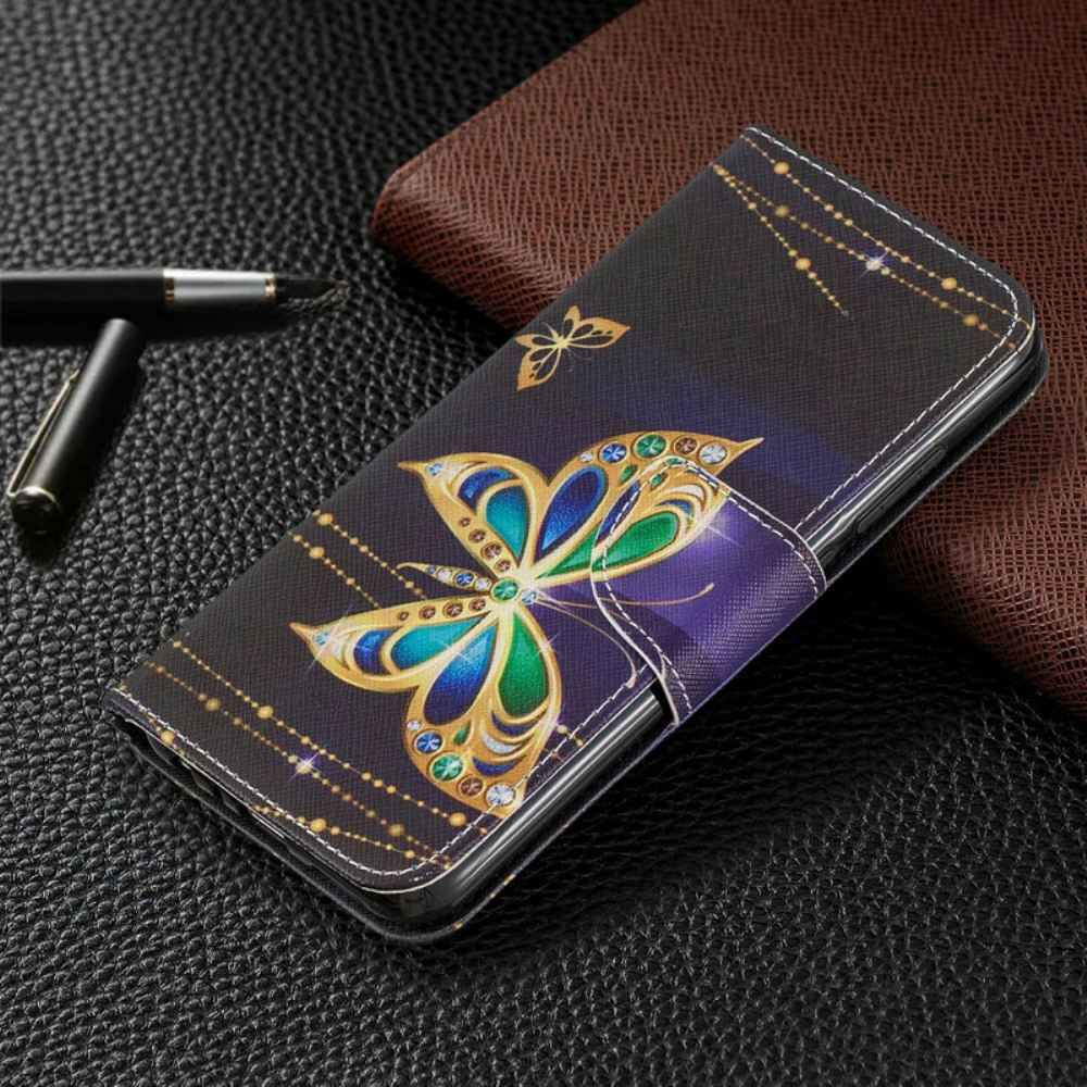 Flipové Pouzdro Na Xiaomi Redmi Note 8 Kouzelný Motýl
