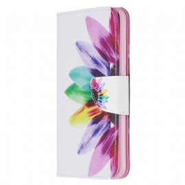 Flipové Pouzdro Na Xiaomi Redmi Note 8 Květina Akvarelu