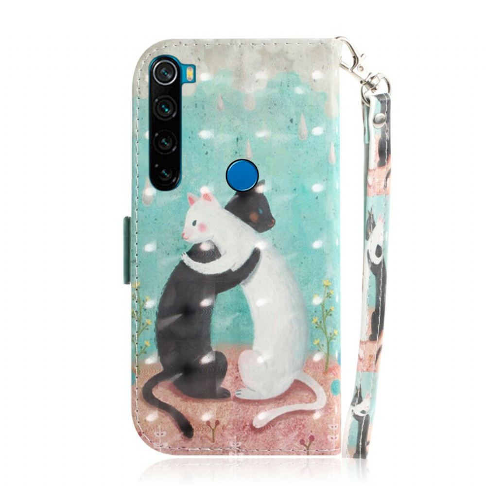 Flipové Pouzdro Na Xiaomi Redmi Note 8 Na Lana Tanga Cat Friends