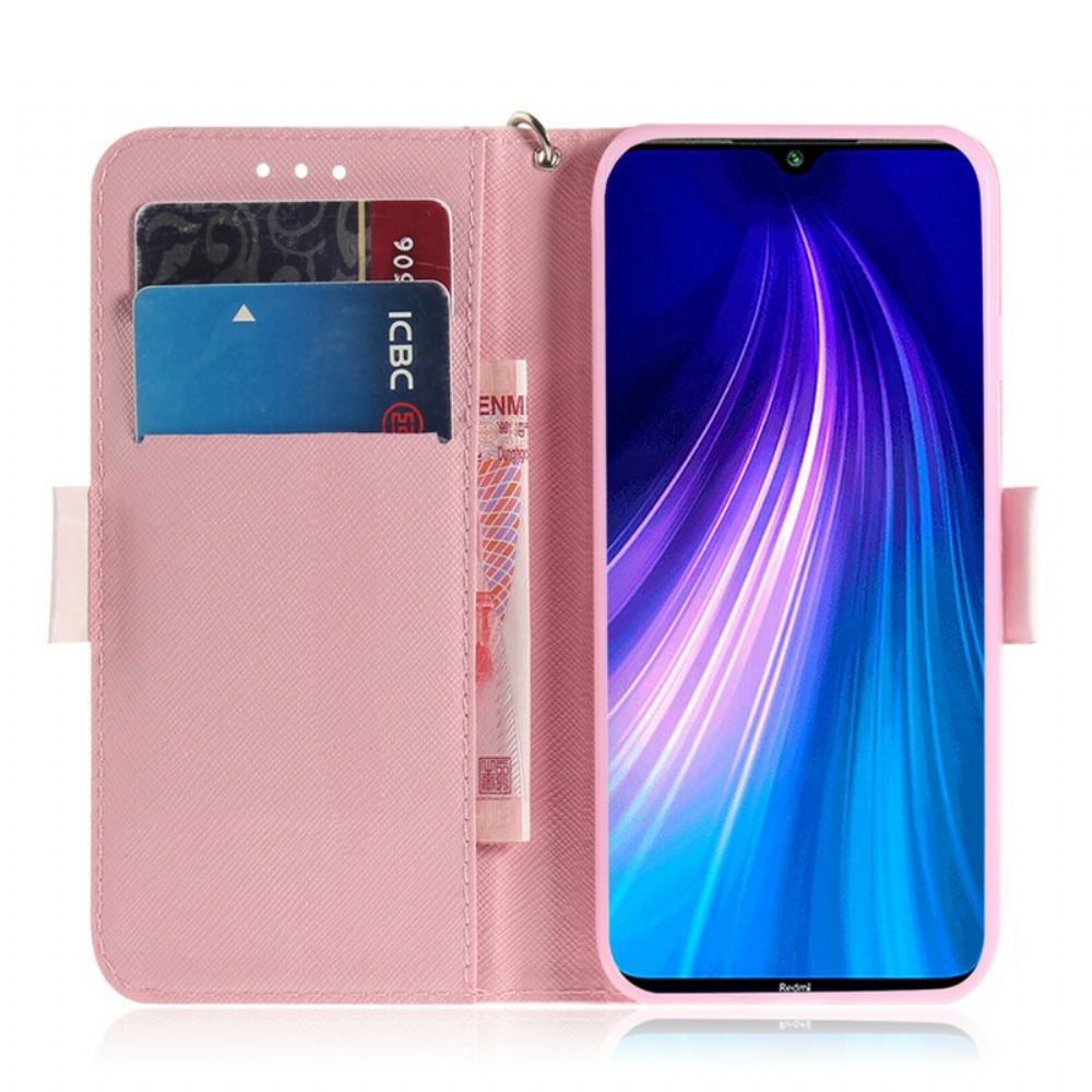 Flipové Pouzdro Na Xiaomi Redmi Note 8 Na Lana Tanga Cat Friends