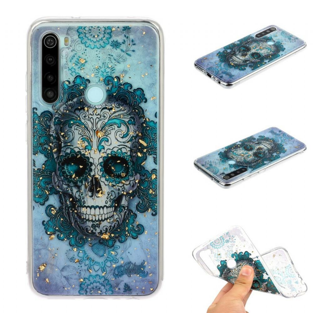 Kryt Na Xiaomi Redmi Note 8 Modrá Lebka