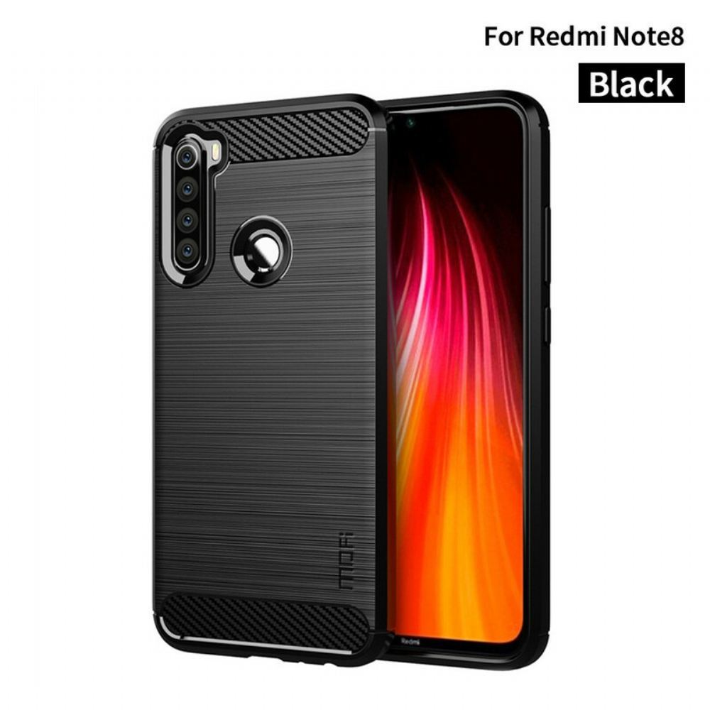 Kryt Na Xiaomi Redmi Note 8 Mofi Kartáčované Uhlíkové Vlákno