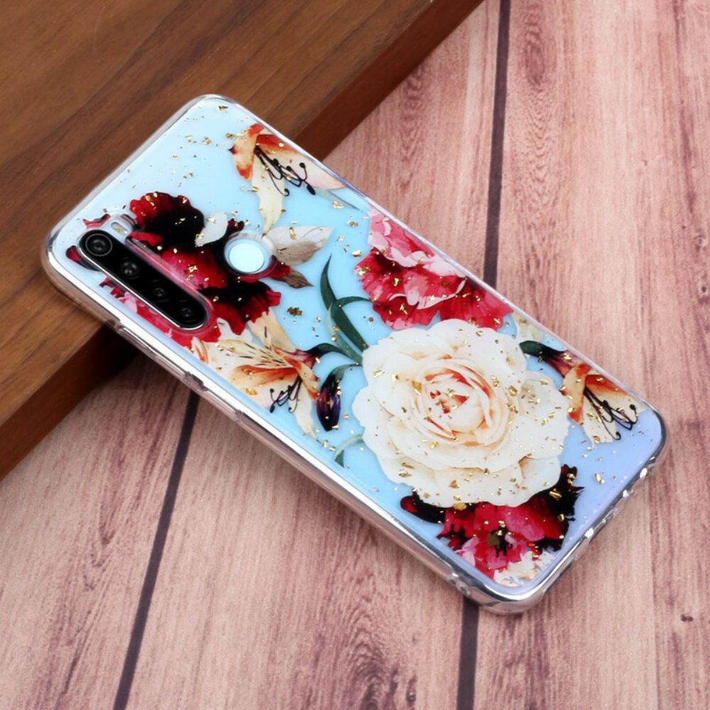 Kryt Na Xiaomi Redmi Note 8 Transparentní Skvělé Kytice