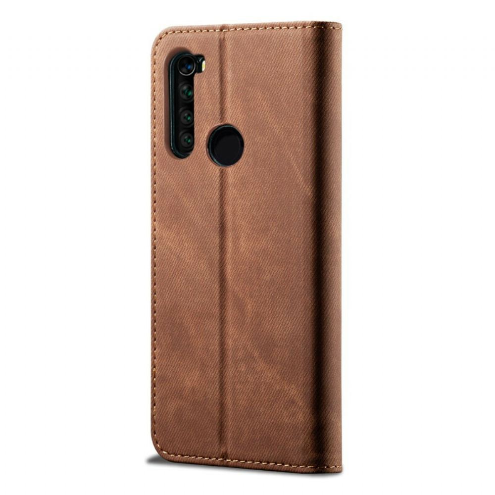 Kryty Na Mobil Na Xiaomi Redmi Note 8 Flipové Pouzdro Džínovina