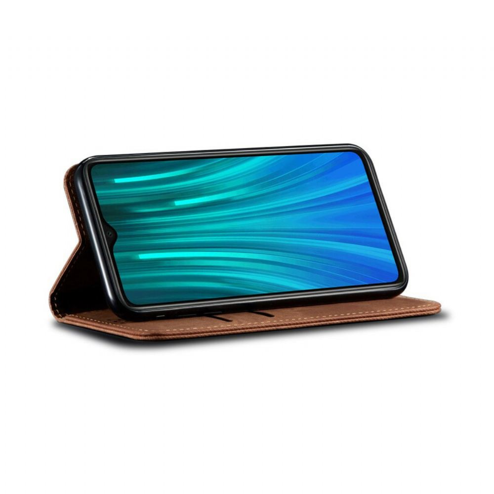 Kryty Na Mobil Na Xiaomi Redmi Note 8 Flipové Pouzdro Džínovina