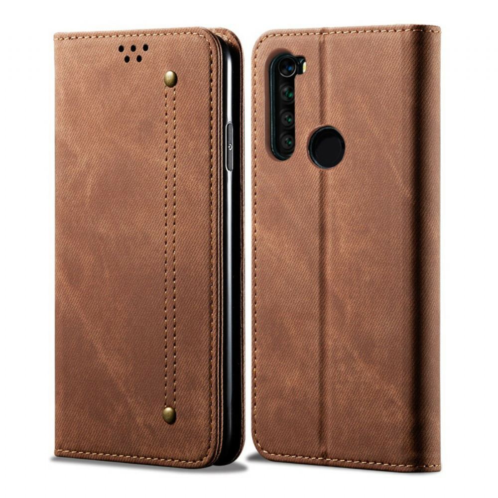 Kryty Na Mobil Na Xiaomi Redmi Note 8 Flipové Pouzdro Džínovina