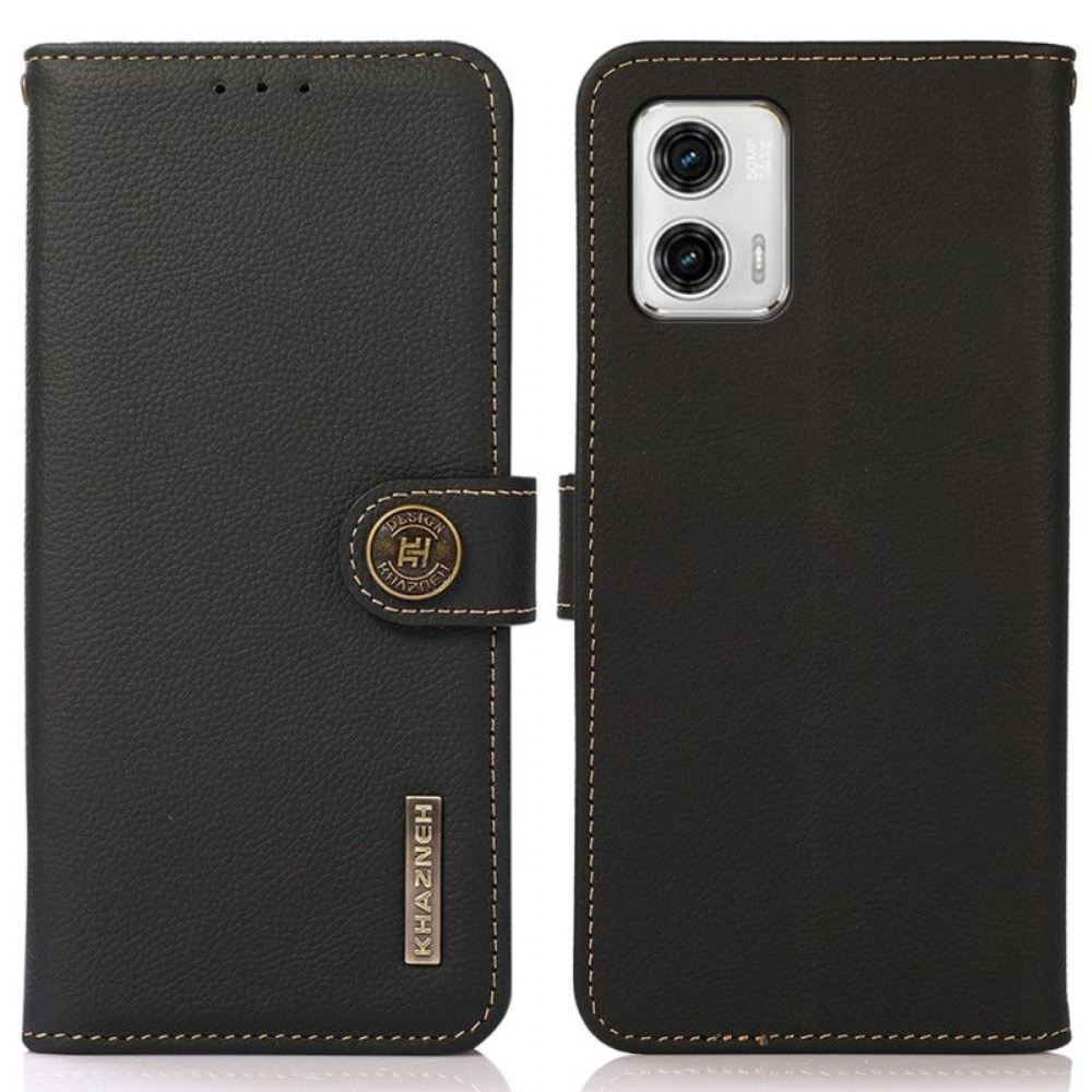 Flipové Pouzdro Na Moto G73 5G Pásek Khazneh Rfid