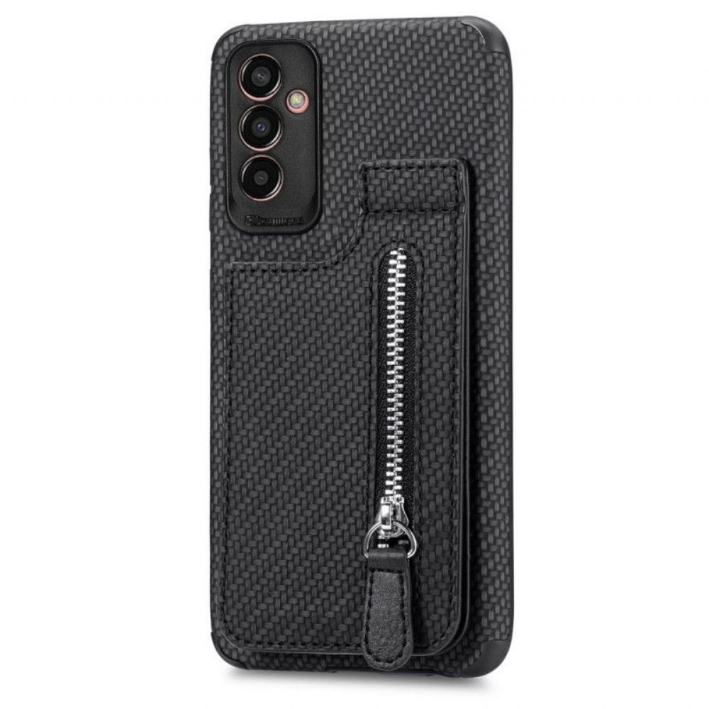 Kryt Na Samsung Galaxy M13 Držák Karet Z Uhlíkových Vláken