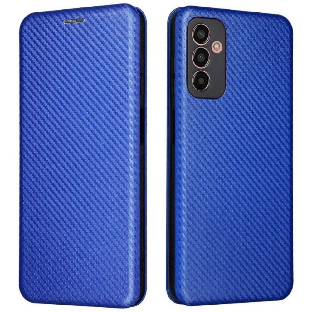 Kryty Na Mobil Na Samsung Galaxy M13 Flipové Pouzdro Uhlíkové Vlákno