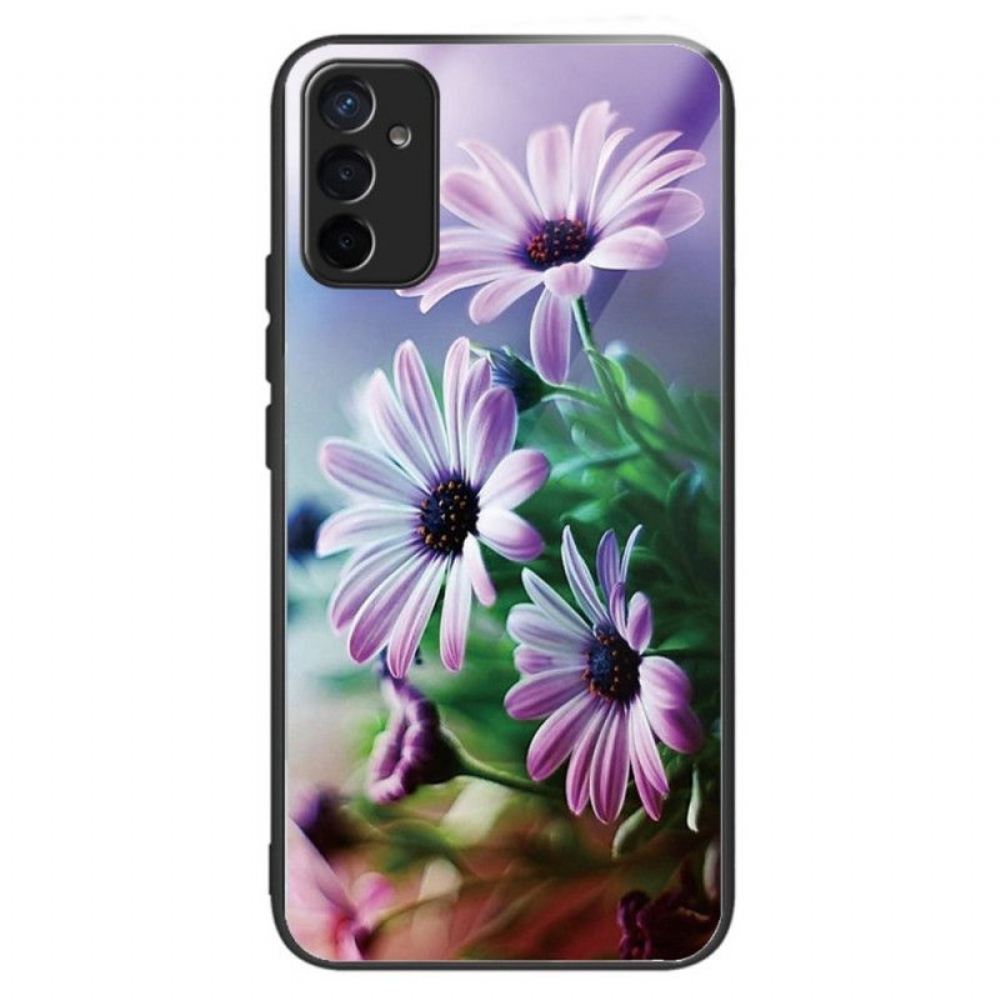 Kryty Na Mobil Na Samsung Galaxy M13 Květiny Z Tvrzeného Skla