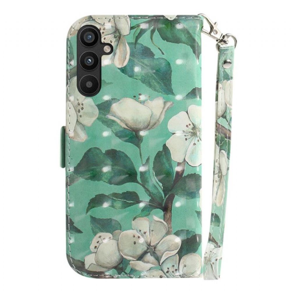 Flipové Pouzdro Na Samsung Galaxy A54 5G Na Lana Strappy Chrámy