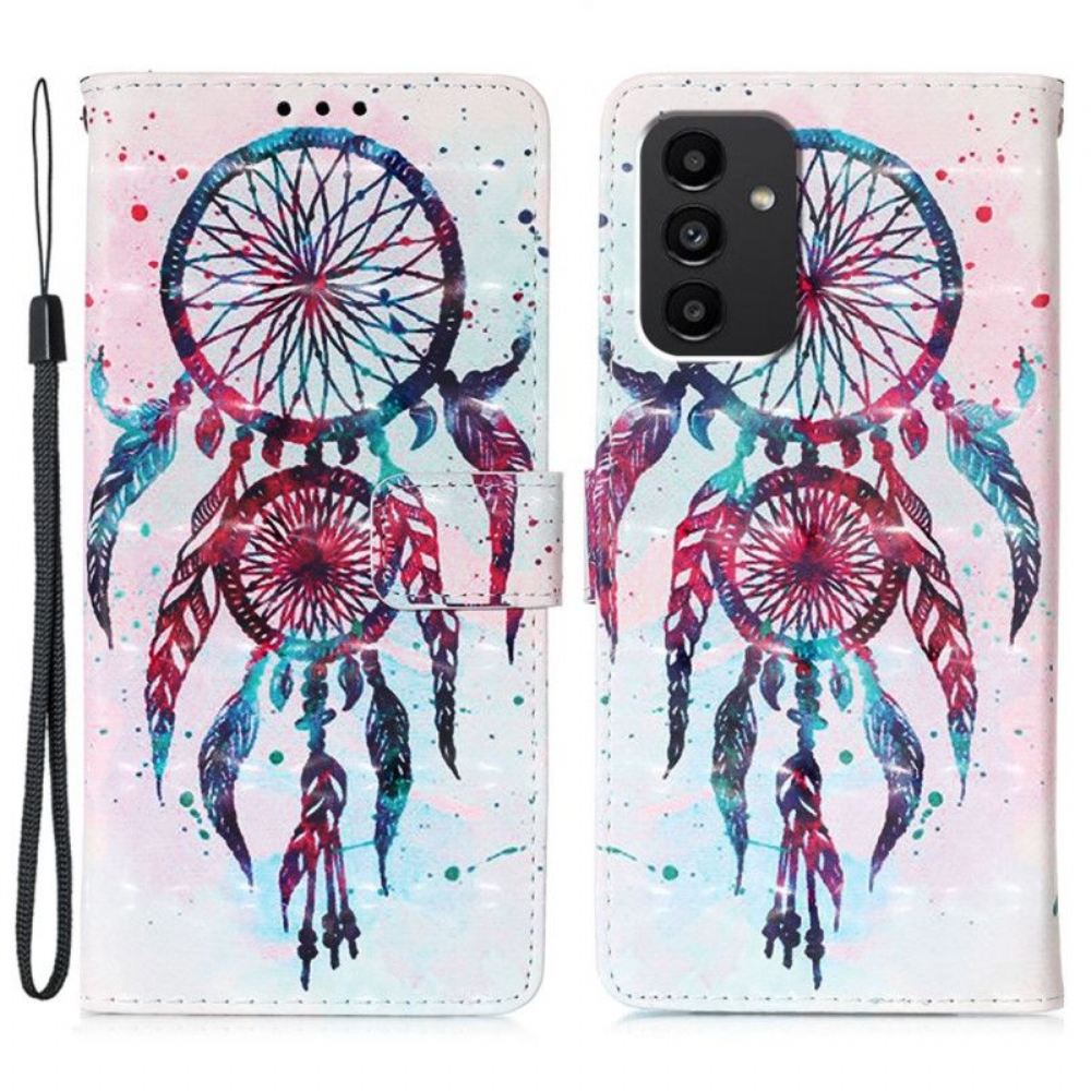 Flipové Pouzdro Na Samsung Galaxy A54 5G Lapač Snů Se Šňůrkou