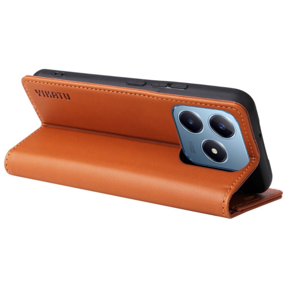 Kožené Pouzdro Folio Realme C63 Yikatu